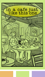 Tim Finn comics Diesel Cafe art